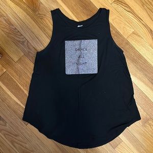 Dance all night tank top